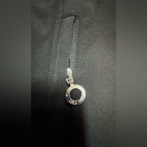 Calvin Klein Black Belted Trench Coat - Picture 12 of 15